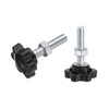sourcing map 20pcs Star Clamping Knobs with Nuts Washers, M6