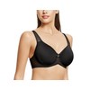 Wacoal Women's Retro Chic Full Figure Contour Underwire Bra, Black,
