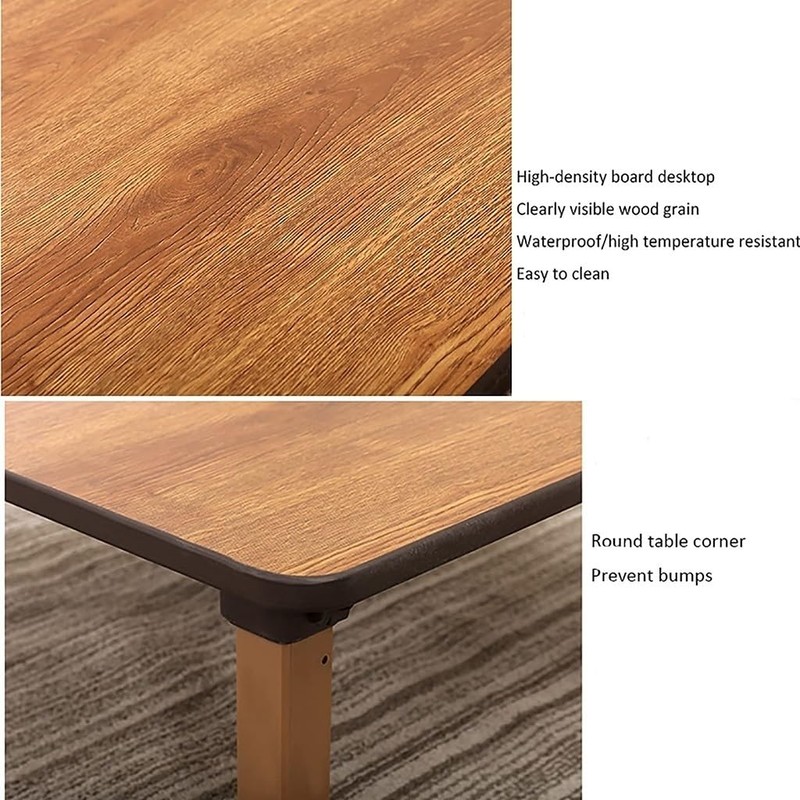 KOSTING Japanese-Style Square Folding Tea Coffee Table, Low Table, Dining