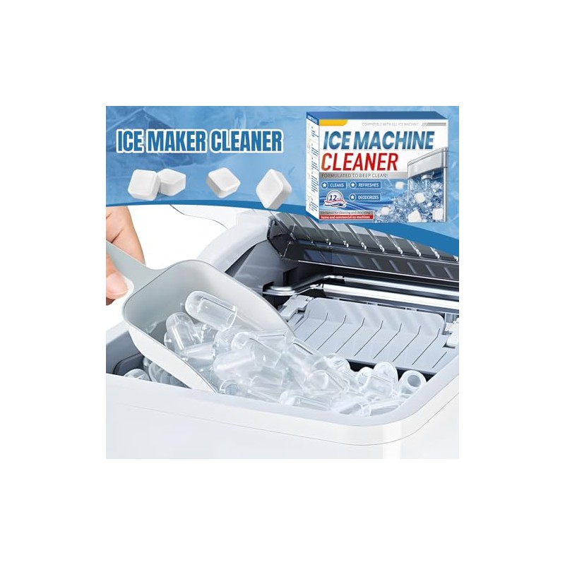 Pack of 24 ice cube machine cleaner, ice machine cleaner,