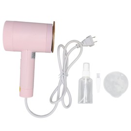 Mini Ironing Machine Pink 30W Fabric Shaver Function Portable Handheld Steam Iron for Family Travel  110‑240V