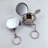 Cutefly Travel On The Go Ashtray Keyring Stainless Steel Silver