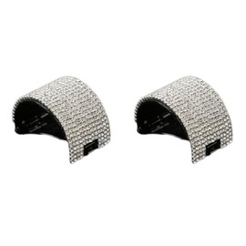 Balacoo 2 Pcs Rhinestone Hair Clips, High Ponytail Holder, Ponytail Hair Clips for Women & Girls Thick Long Hair, Decorative Hair Accessories