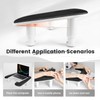 JODSONE U-Shaped Black Arm Rest for Nails Tech with Rotating