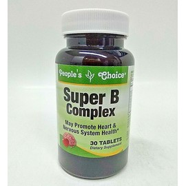 People's Choice 6X ($3.83) Super B Complex 30 Tablets Vitamin B1,B2,B6,B12,N