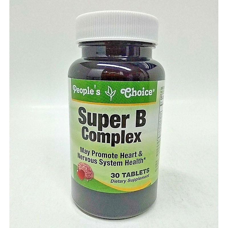 People's Choice 6X ($3.83) Super B Complex 30 Tablets Vitamin