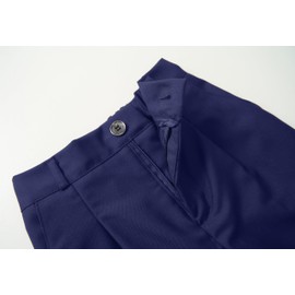 LOLANTA Schule Shorts Junge, Anzughosen Kurze Kinder, Sommer Formale Hosen Kinder, Verstellbare Taille Uniform Kurze Hosen (Dunkelblau,5-6 Jahre,120)