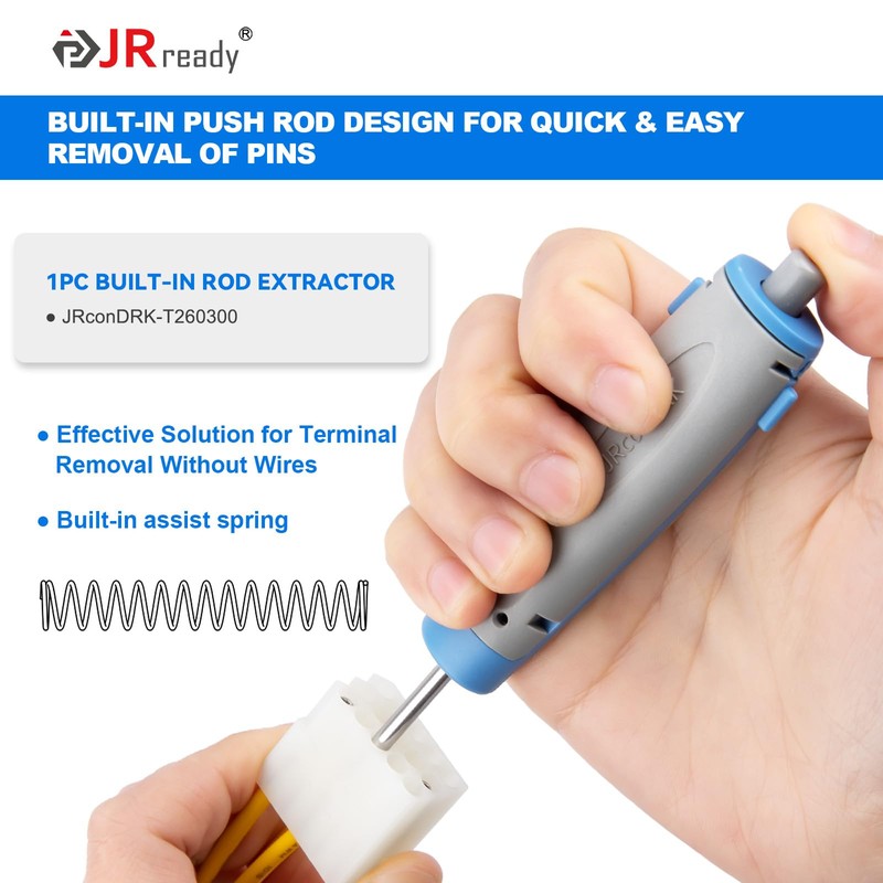 JRready JRconDRK00A10-04 Terminal Release Tool Kit, 10PCS Automotive Computer Electrical