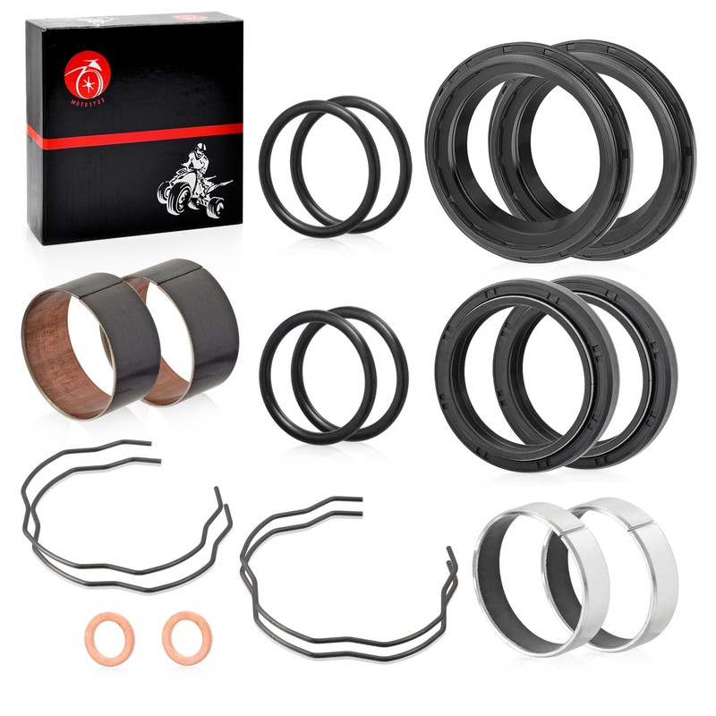MOTO1988 Fork Bushing Dust Oil Seals Kit For Kawasaki Ninja