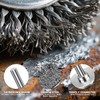 15PCS Wire Brushes Kit for Drill, Stainless Steel Wire Wheel