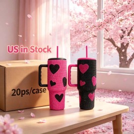 40 OZ Sparkle Rhinestone Scratch Resistant Travel Cup Gobelet Sublimation 40OZ for Home Office Outdoor Daily Usecolor: Black, capacity: 40 oz