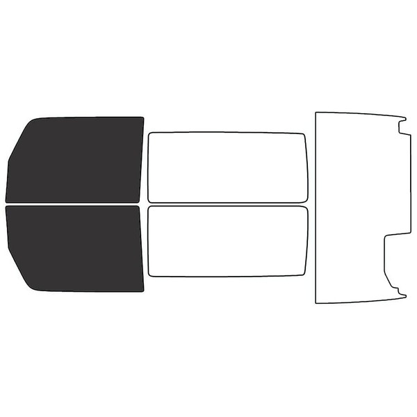 Rvinyl Window Tint Kit Compatible with Jeep Wrangler 2007-2010 2