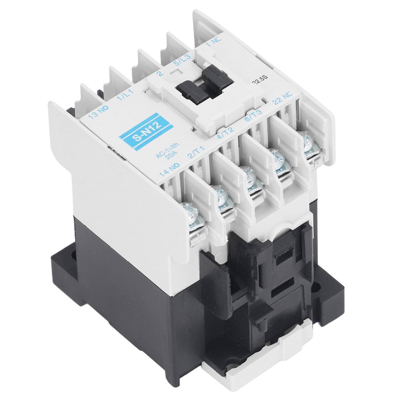 AC Contactor High Sensitivity Industrial Electric Magnetic 20A 3 Pole