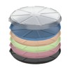 elastoreuse Practical pizza box 'ToGo' in transparent/black, brown, blue, green