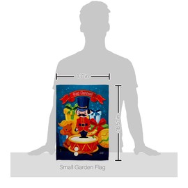 Angeleno Heritage Christmas Toys Garden Flag Set Mailbox Hanger Winter Santa Marry Xmas Present Reindeer Season Wintertime Snow House Decoration Banner Small Yard Gift Double-Sided, Made in USA