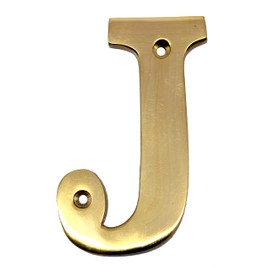 esplanade Brass House Hotel Door Name - Wall Door Plaque Alphabet Letter "Z" - 4" Inches ("J" Alphabet - 4)