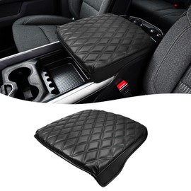 Eaglecover Center Console Cover for Dodge Ram 1500 2019-2026, Bucket Seat, Vinyl Leather Interior Accessories, Car Armrest Cushion Pad, Anti-Scratch, Black