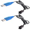 MGBISYI 2 Pack 3.7V Charger Battery Cable for USB Electric