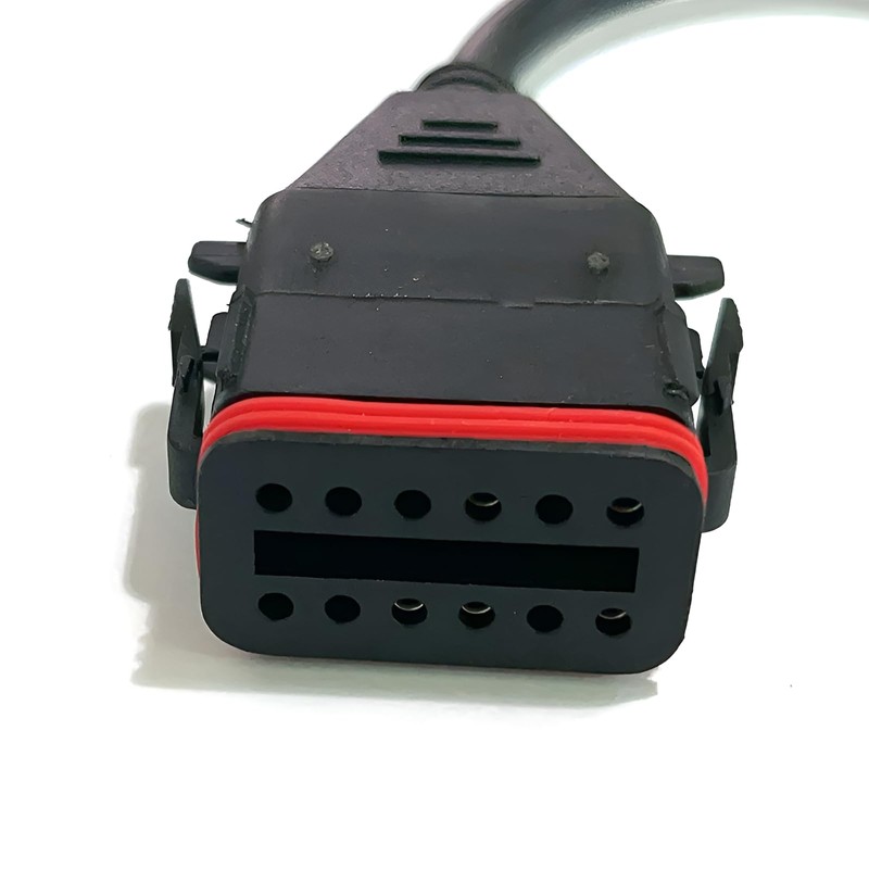 PARANNIC OBD2 Diagnostic Cable for Komatsu 12 Pin for Cummins