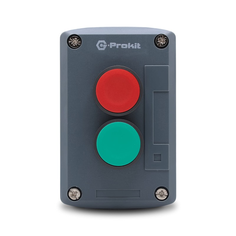 G-Prokit IP65 2-way Red and Green Push Button Industrial Start/Stop