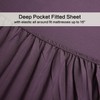 4 Piece Bed Sheets Set (Full,Purple) 1 Flat Sheet,1 Fitted