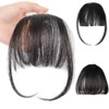 2 Piezas Extensión de Flequillo,Fleco Postizo Cabello Natural, Flequillo de