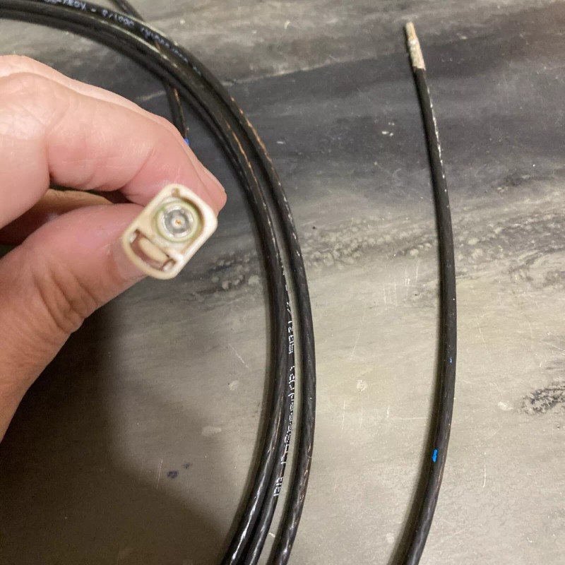 ROSENBERGER AUTOMOTIVE CABLE ASSEMBLY 59Z163-003 COSPEED 10ft RADIO/ANTENNA/