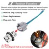 2 Pcs 90075-60028 Front Trun Signal Light Socket with 2-Pin