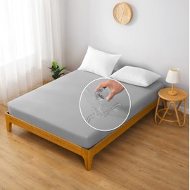 Waterproof Sheets, Fitted Sheet, Fully Waterproof, Single Side, Semi-Double, Queen, Breathable, Good Texture, Night Sweat, 11.8 inches (30 cm), Antibacterial, Odor Resistant, Dust Mite Proof, Baby, No