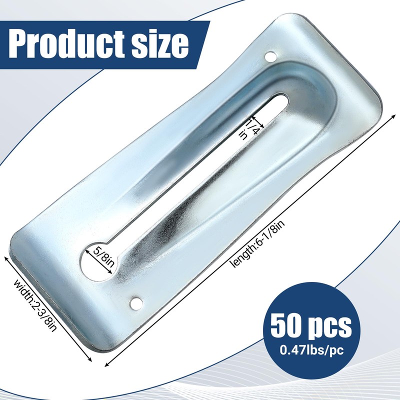 Gisafai 50 Pcs Galvanized Steel Snap Tie Wedge for Concrete