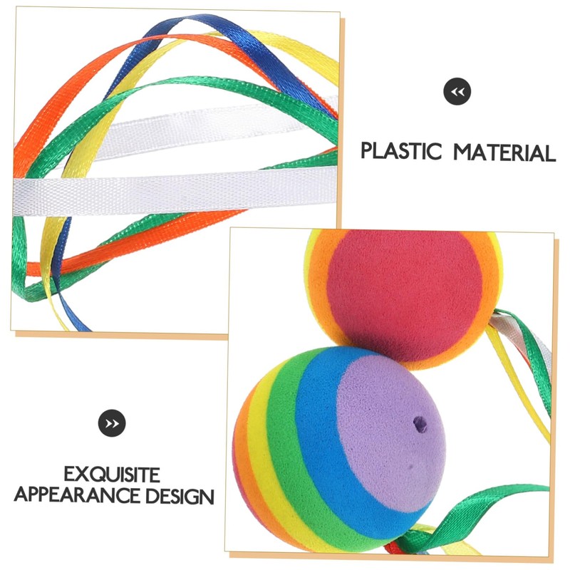 Alipis 2pcs Car Antenna Decoration Balls with Ribbon Stylish Topper