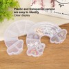 10Pcs Rainbow Shaped Transparent Storage Box Dust Proof Storage Box