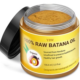 Raw Batana Oil for Hair Growth by Dr. Sebi Organic Raw Honduras Oil - 100% Pure & Natural Botana Paste for Thicker, Stronger Hair for Men and Women