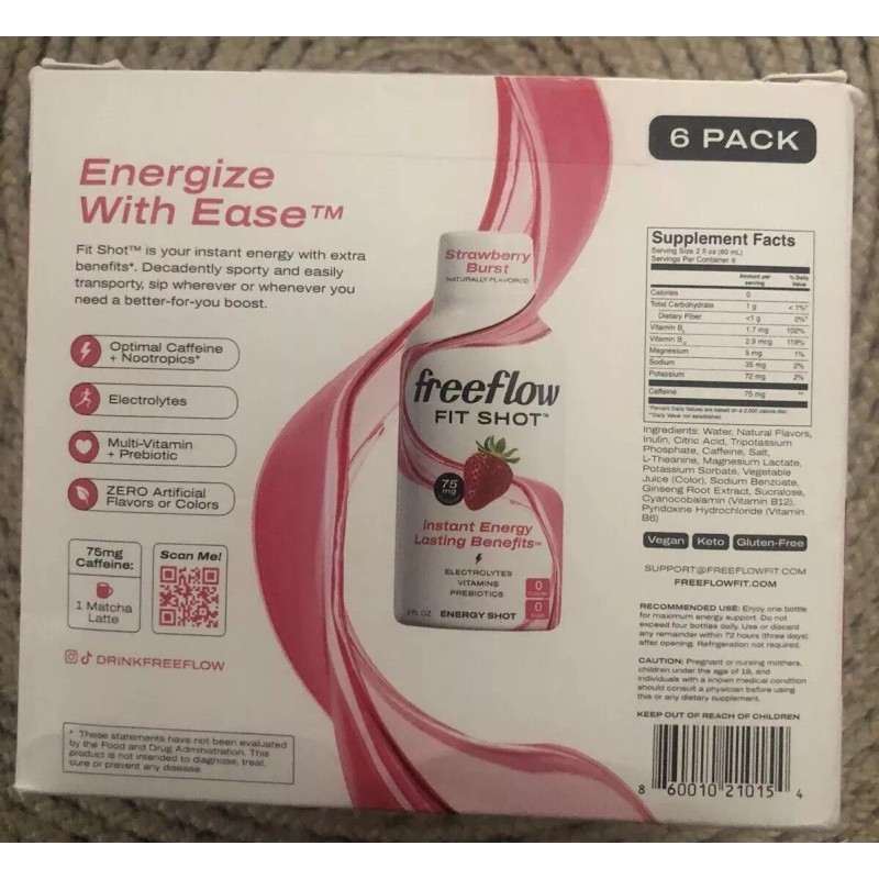 Freeflow/Fit Energy Shots/Strawber