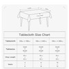 BALCONY & FALCON Rectangular Checkered Tablecloth Waterproof Washable Gingham Reversible