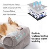 FUKUMARU Cute Dog Bed, Fluffy Dogs Couch with TPU Layer