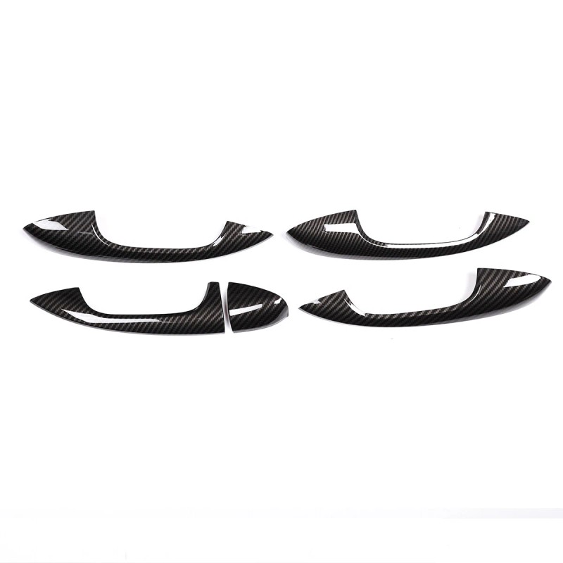 momocar Carbon Fiber ABS Side Door Handle Trim For Benz