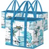 BALEINE 3Pk Reusable Grocery Bags, Foldable Shopping Bags for Groceries