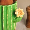 Bicuzat Cactus Shaped Ceramic Kitchen Utensil Holder, Large Cooking Utensil