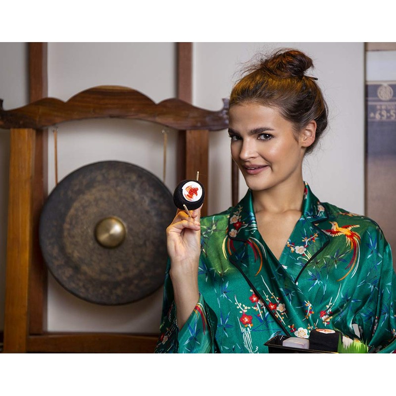 Rainbow Socks - Woman Man - Sushi Socks Box Shrimp