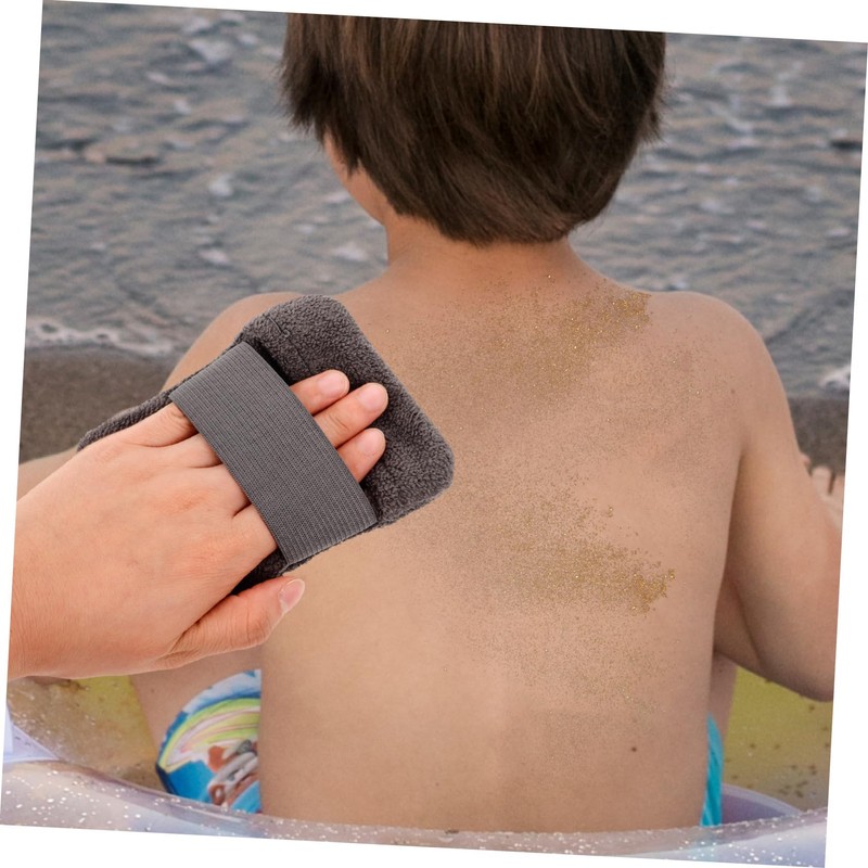 Sosoport 2pcs Sand Remover Mitts and Bag Efficient Sand Removal