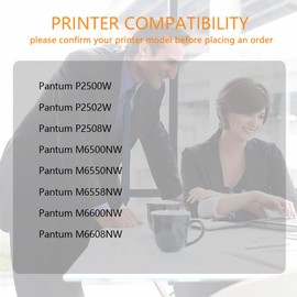 ZOOMTEC PA-210 Tonerkartusche kompatibel mit Pantum PA210 Schwarz kompatibel mit Pantum P2200 P2502W P2500W M6500NW M6500W M6550 M6550NW M6550W M6600NW M6558NW M6608NW (1x Schwarz)
