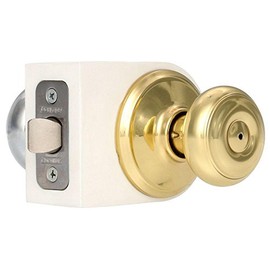 Schlage Lock Company F40 GEO 505/625 Georgian Privacy Knob, Polished Brass/Polished Chrome