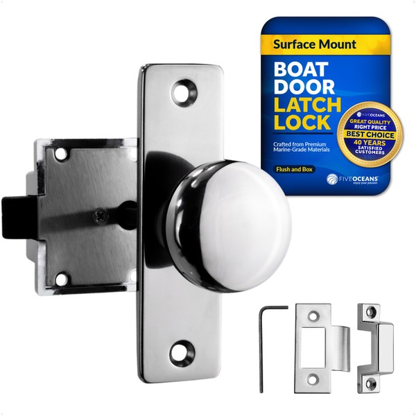 Five Oceans Boat Door Lock, Marine Door Latch, Door Knob