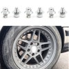 RTRHINOTUNING 100pcs 6.9mm/0.27in Hole Replacement Wheel Lip Rivets Nuts Wheel