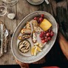 Juliska Le Panier 17 In. Platter - Grey Mist, Serveware