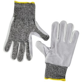 Rostaing Mastertop Tough Cut Resistant Level 5 Gloves with Dyneema and Premium Leather Palm Size 9 / L