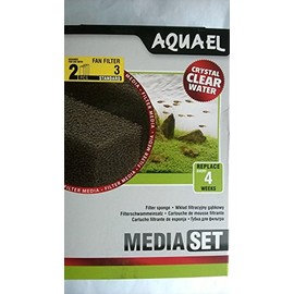 AQUAEL Sponge Fan 3 Plus, 2-Pieces