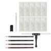 Microblading Practice Kit Eyebrow Pencil Sharpener Eyebrow Positioning Ruler Microblading