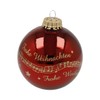 Christmas Bauble Music Line Silent Night 7 cm Glass -